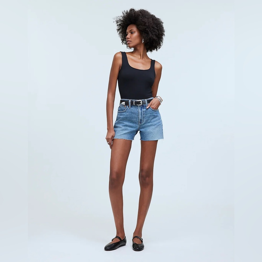 Madewell Perfect Jean Short Light Wash
